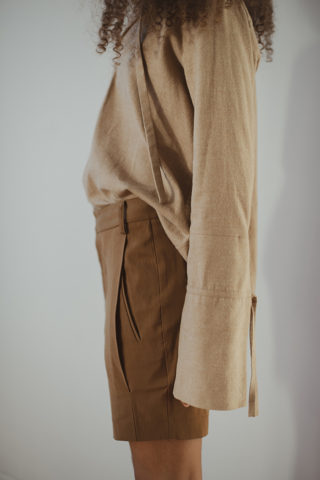 TIE CUFF SHIRT | FAWN - Image 6