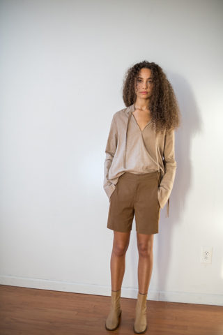 TIE CUFF SHIRT | FAWN - Image 3